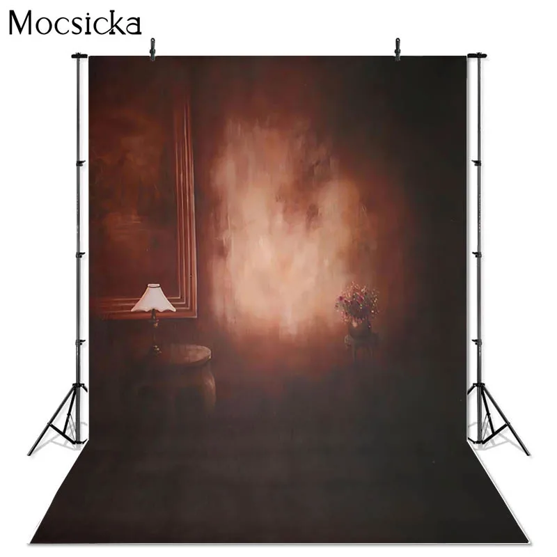 Mocsicka Abstract Master Crafts Photography Background Table Lamp Flowers Decoration Props Adult Portrait Photo Backdrop Studio