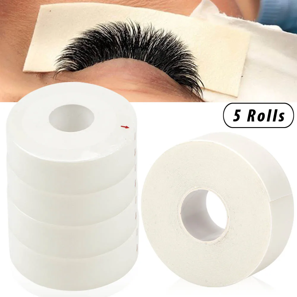 5m/Roll Foam Sponge lash Patch Medical Tape Eyelash Extension Lint Free Eye Pads Under Patches for False Lashes Tape Tool Supply