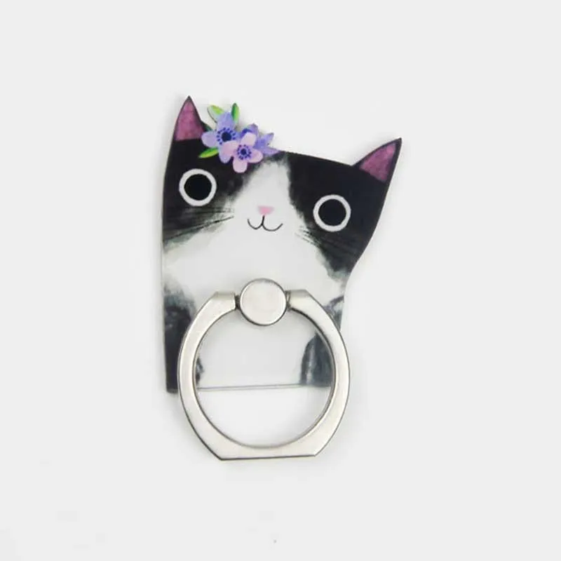 Cartoon Cats Universal Phone Ring Holder Mobile Phone Holder Stand Finger Ring Holder suporte celular For iPhone Samsung Table