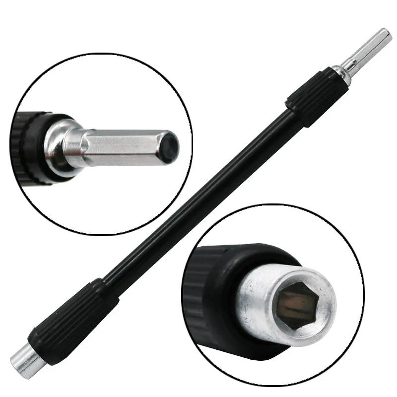 Extensión de taladro electrónico Flexible hexagonal, soporte de broca de destornillador, herramientas de varilla de conexión, accesorios para