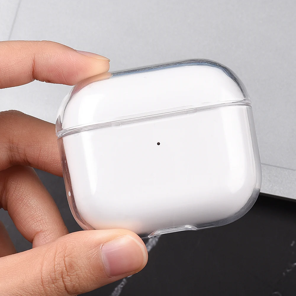 Casing Transparan untuk Airpods 2 3 Pro 1 Casing PC Penutup Earphone Bening untuk Apple Air Pods Pro 2 3 1 Casing Earpods Cangkang Kotak Pengisi Daya