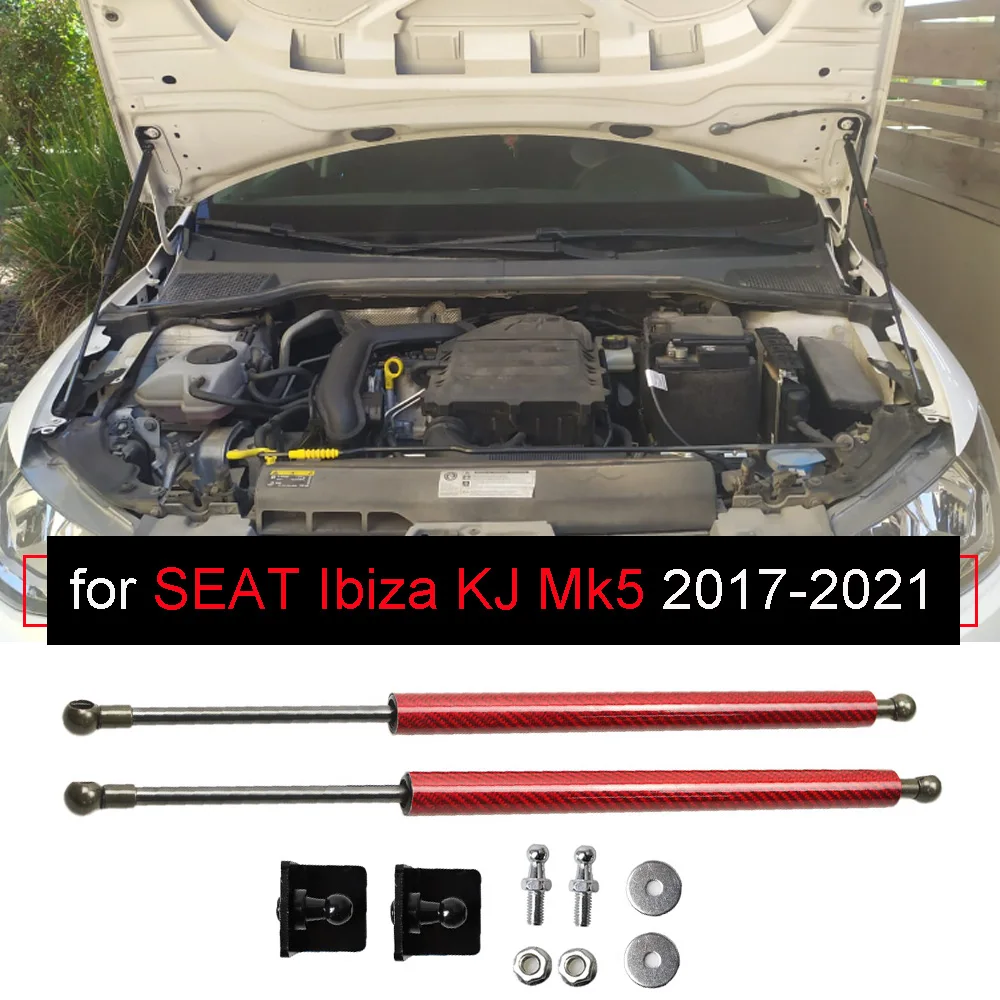 Amortyzatory gazowe maski przedniej do SEAT Ibiza 6F KJ1 2017-2026, sprężyny gazowe, podnośniki, siłowniki, cylindry, rozpórki, veriny