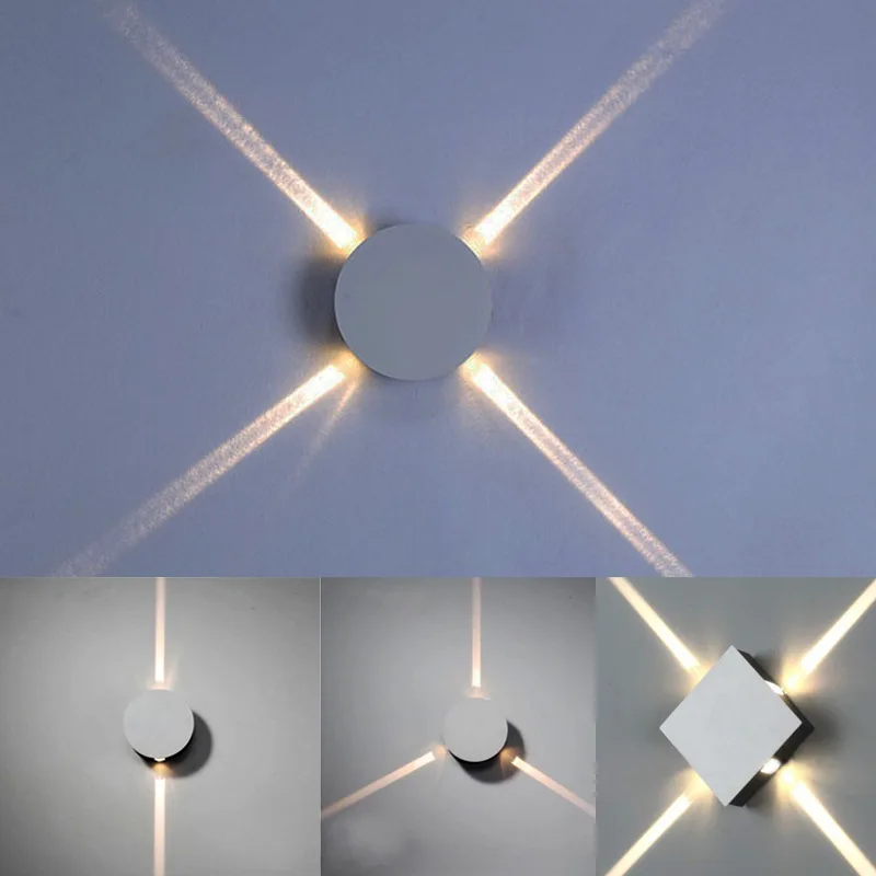 

Wall lamp modern minimalist creative corridor hotel cross star wall led bedside bedroom living room WJ912