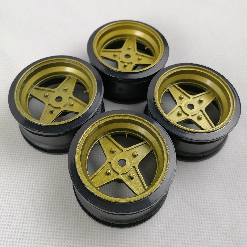 4pcs 6/9mm Offset RC Car 1/10 Scale Plastic Wheels Rims Drift On road Touring Model Hobby