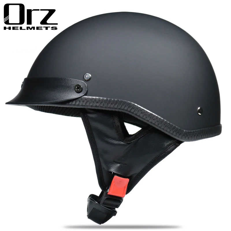 Half face Motorcycle Helmet vintage retro scooter jet helmet Cruiser Vintage Open Face Helmets With Windproof Collar