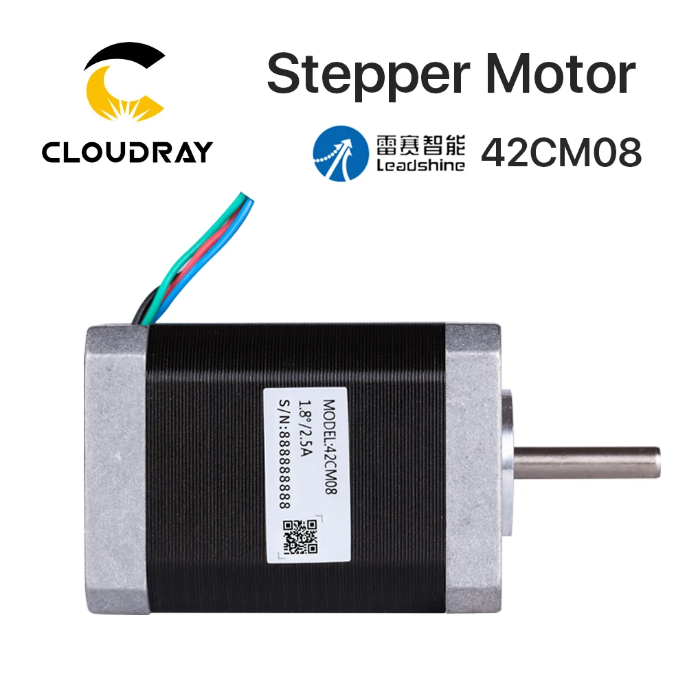 Leadshine Nema 17 Stepper Motor (42CM08) 60mm 0.8N.m 2.5A 4-lead for 3D printer CNC Engraving Milling Machine