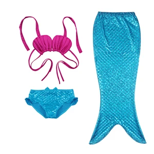 Badeanzug für Kinder für 2 bis 9 Jahre, Mädchenbad für Mädchen, 3 Stücke, Meerjungfrau Schwanz, Kinderbikini -Set, Strandkleidung 12 Hauptverkaufsbikinis Mädchen 10 Jahre - №11