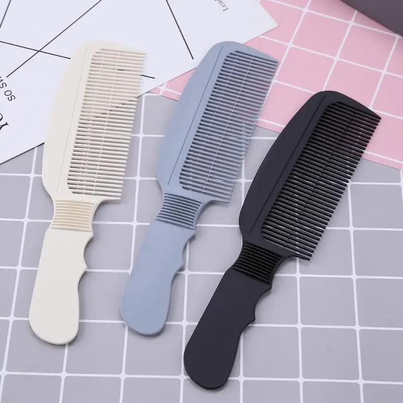 Carbon Fiber Anti-Static 3D Hairdressing Comb Black Handle Hair Brushes Comb Clipper Barber Haircut Brush Salon