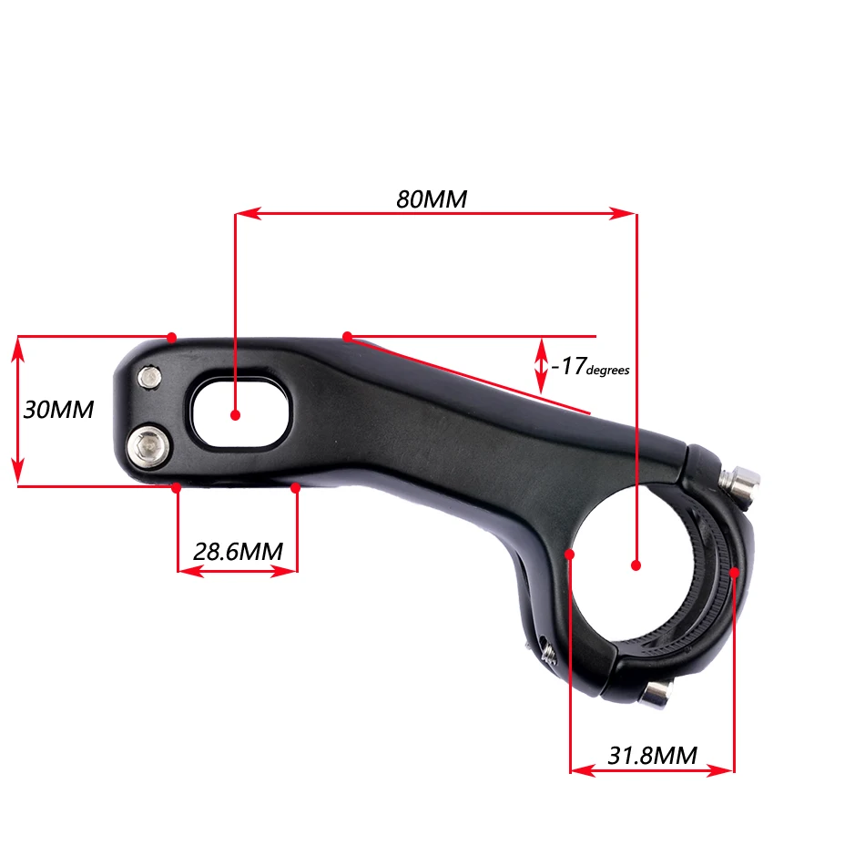 Goodtaste 31,8*28,6mm Vor MTB Vorbau Riser 90mm 7/17 Grad Rennrad Mtb Lenker Al-legierung CNC DH/AM/XC Stem Cover Bicycle