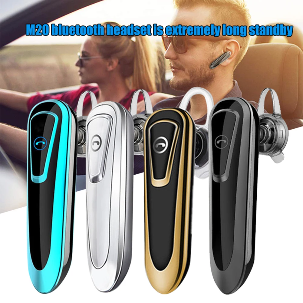 M20 IPX5 Sweat-proof Bluetooth Headset Bluetooth 5.0 Earphone Hands-free Headphone Mini Wireless Headsets Earbud Earpiece