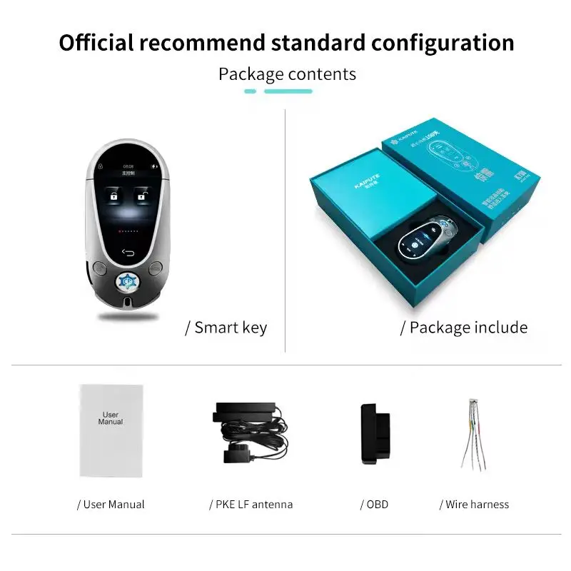 Newest K700 Keyless Entry Universal Touch Mercedes-Benz Smart LCD Key Fit for All Original Cars with One-Key Start