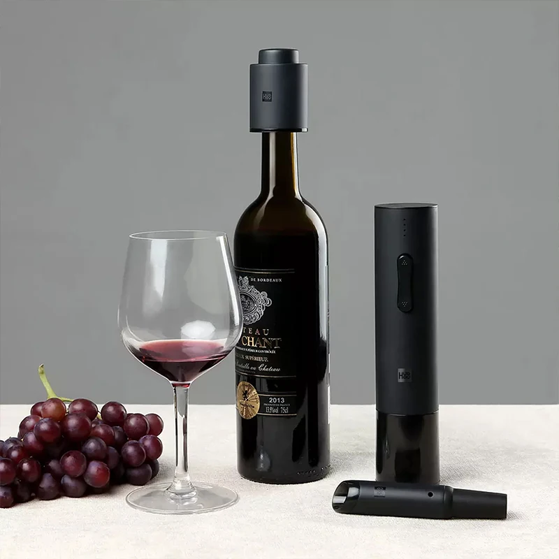 Xiaomi huohou abridor de garrafa automático elétrico abridores vinho tinto rolha rápido decanter vinho saca-rolhas folha cortador cortiça para fora ferramenta