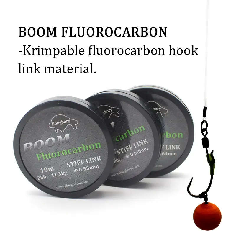 Carp Fishing Hooklink Boom Fluorocarbon Stiff Link Carp Line Method Feeder Fishing Carp Coarse Fishing Tackle view 5