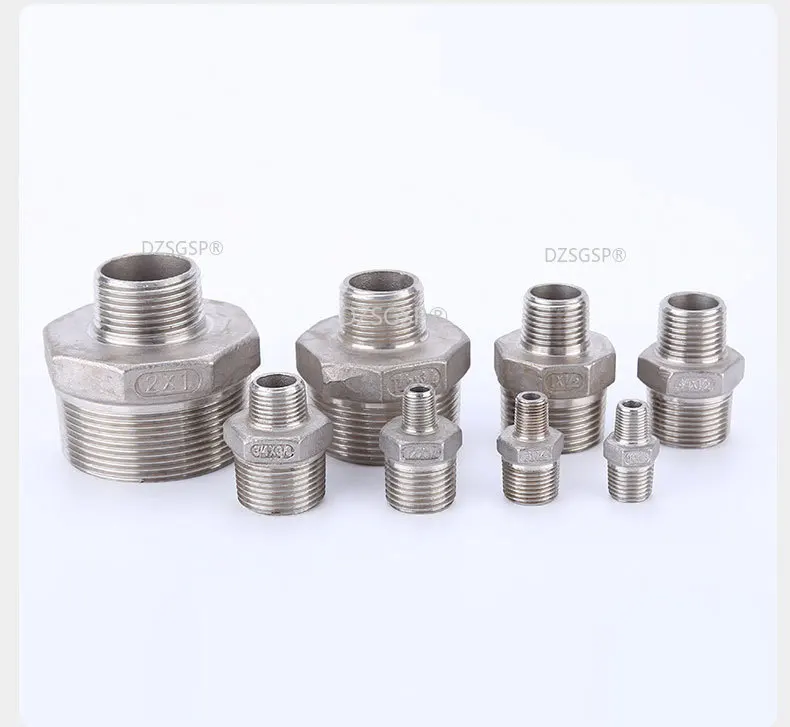 

304 Stainless Steel Pipe Fittings 1/8" 1/4" 3/8" 1/2" 3/4" 1" Male Thread Quick Adapters Connectors Fast Coupling Coupler