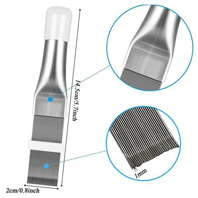 エアコンフィン櫛コンデンサークリーニングコーム冷凍修復ブラシフィンくしブラシクリーニングアクセサリーcni