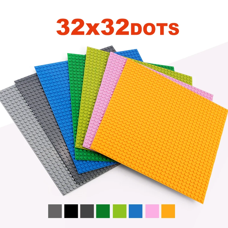 

4Pcs 32*32 Dots Classic Base Plates Compatible Baseplates Dimensions Building Blocks Construction Toys For Children