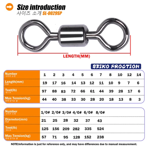 Imagen 2 del producto 30 unids/bolsa accesorios de conector de pesca rodamiento de barril pasadores giratorios anillo sólido señuelo enlace giratorios aparejos herramientas
