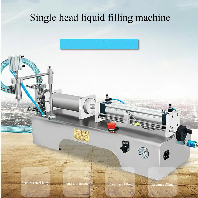 Hot Sale Milk Mineral Water Pneumatic filling Machine Single Head Liquid Filling Machine