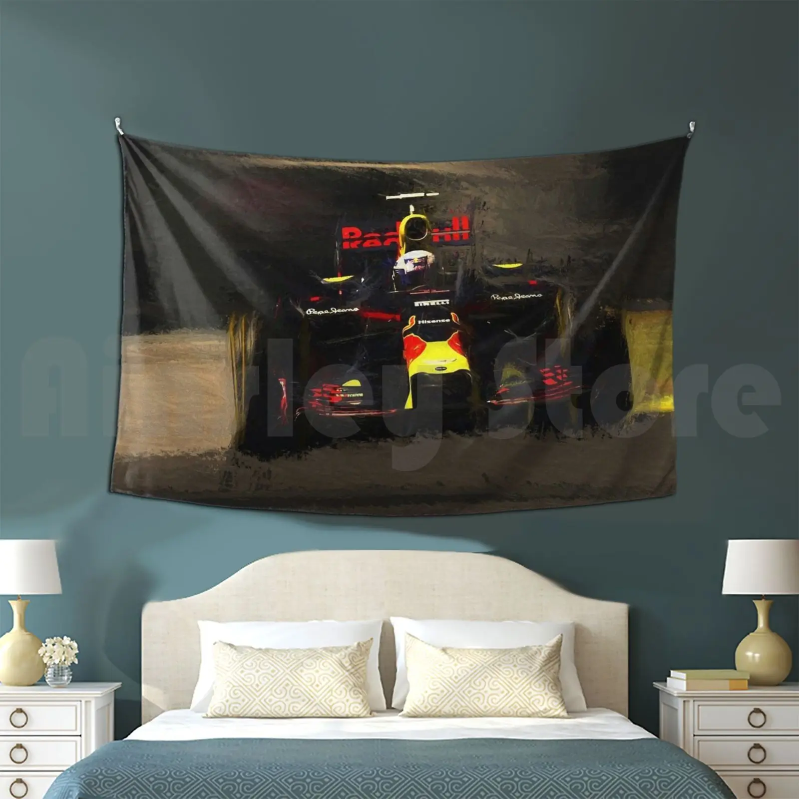 Daniel Ricciardo-Monaco Tapestry Living Room Bedroom Monaco Daniel Ricciardo