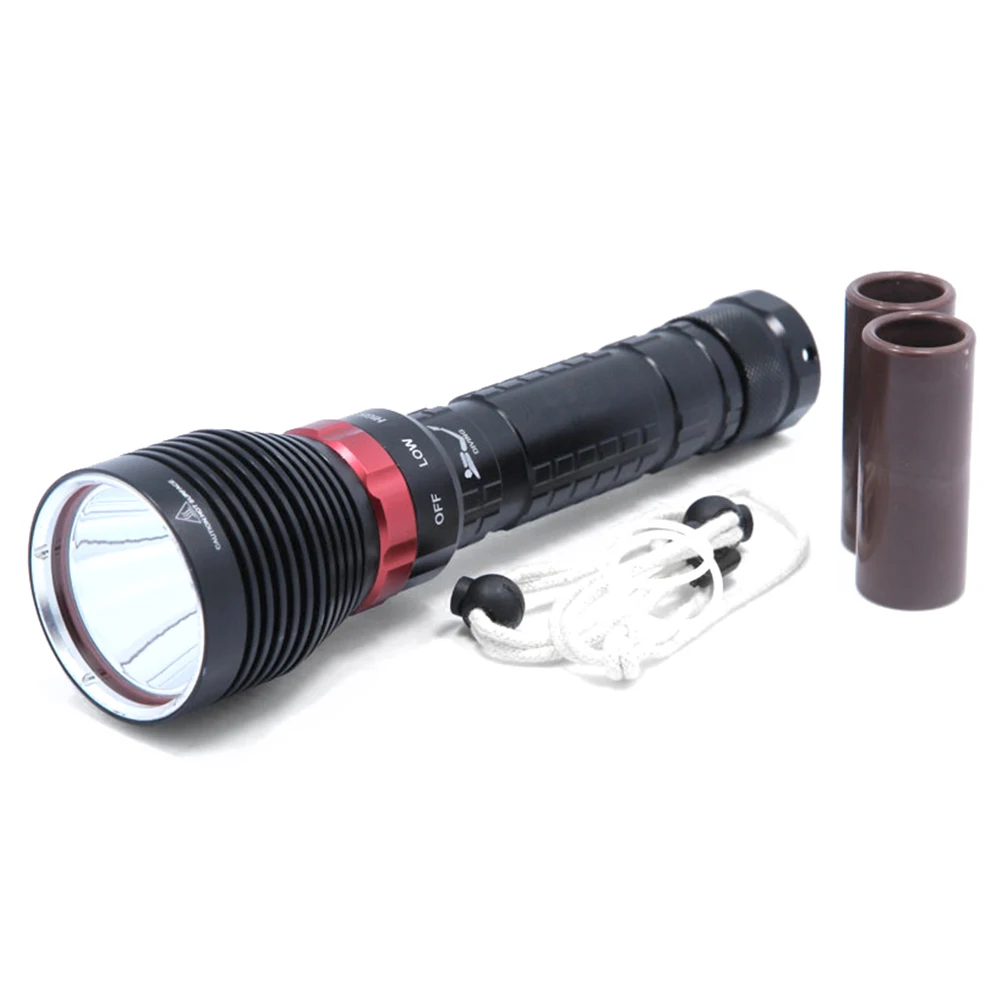 10W Professional Diving Flashlight L2 Glare Penetration LED Flashlight Waterproof Underwater Tactical Torch Hunting Lamp