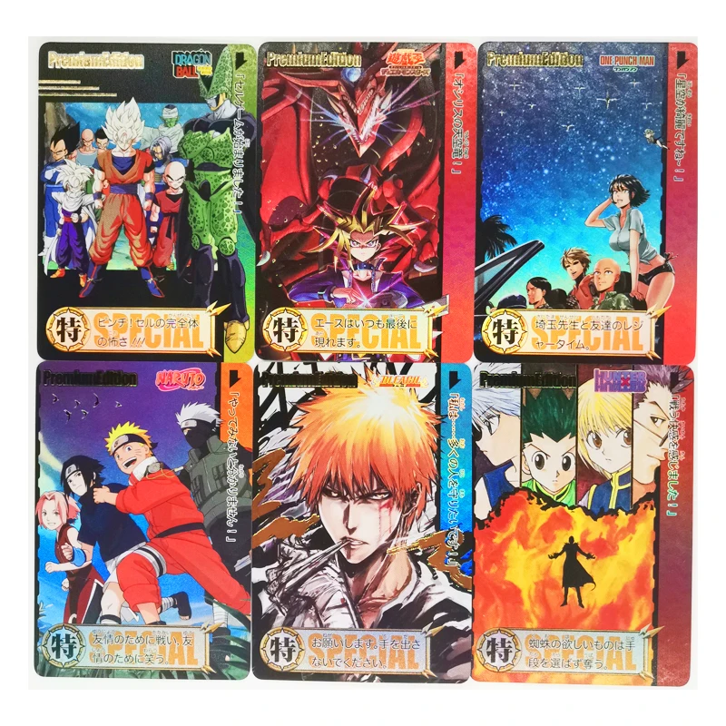 9pcs/set Dragon Ball Z Jump Yu Gi Oh Super Saiyan Heroes Battle Card Ultra Instinct Goku Vegeta Game Collection Cards