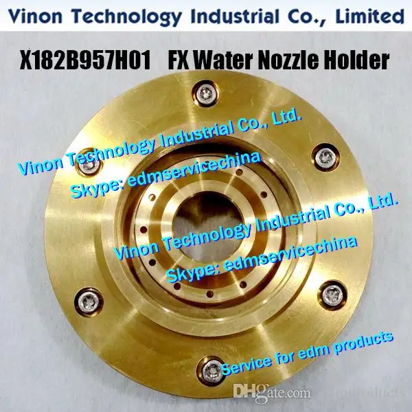 X182B957H01 FX Water Nozzle Holder M216C Upper 75x20 for FX10,FX20 machine X182-B957-H01 MV edm wear parts Nozzle