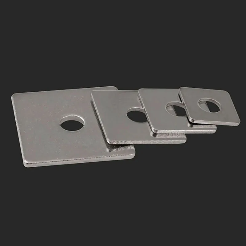 304 A2 Stainless Steel Square Flat Washers Flat Pad Spacer Gasket M3 M4 M5 M6 M8 M10 M12 M14 M16