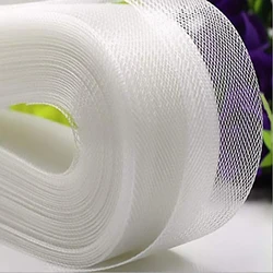 50/100Yards Stiff Polyester Horsehair Braid for Polyester Boning Sewing Wedding Dress Dance Formal Dress Accessories