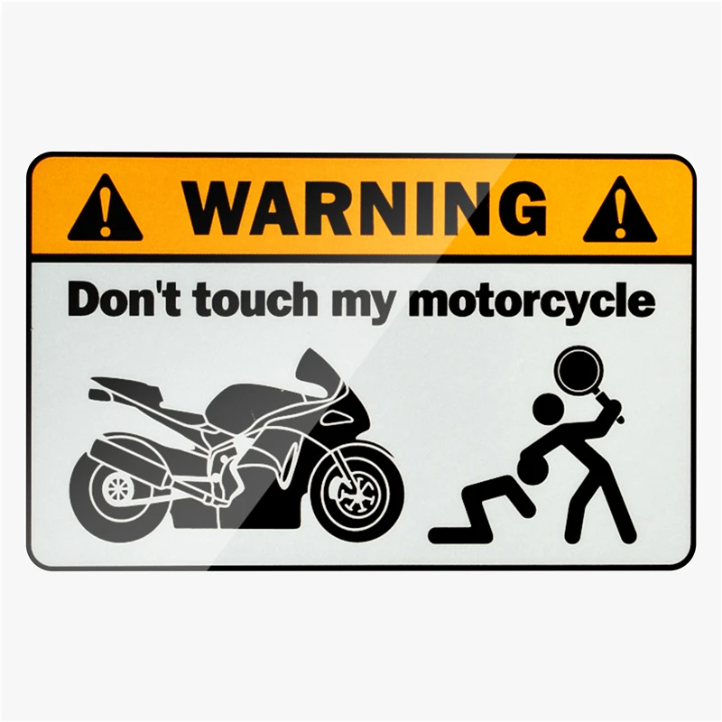 3D motorcycle sticker Don't touch the warning Don't touch my motorcycle  for all  models of motorcycle logo