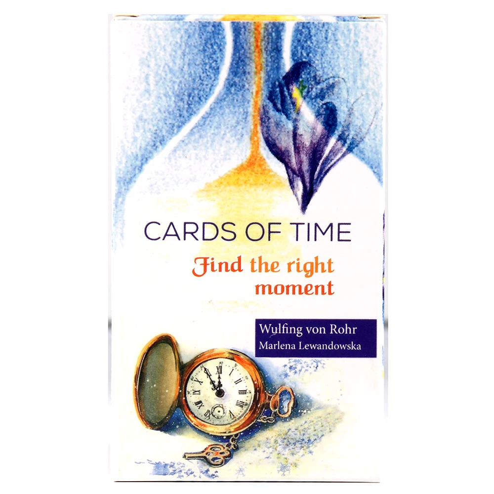 Cartas de tiempo Gb encuentra el momento correcto juego de cartas de Von Wulfing baraja de cartas de Tarot Oracle 33 baraja de cartas 104 páginas-Folleto