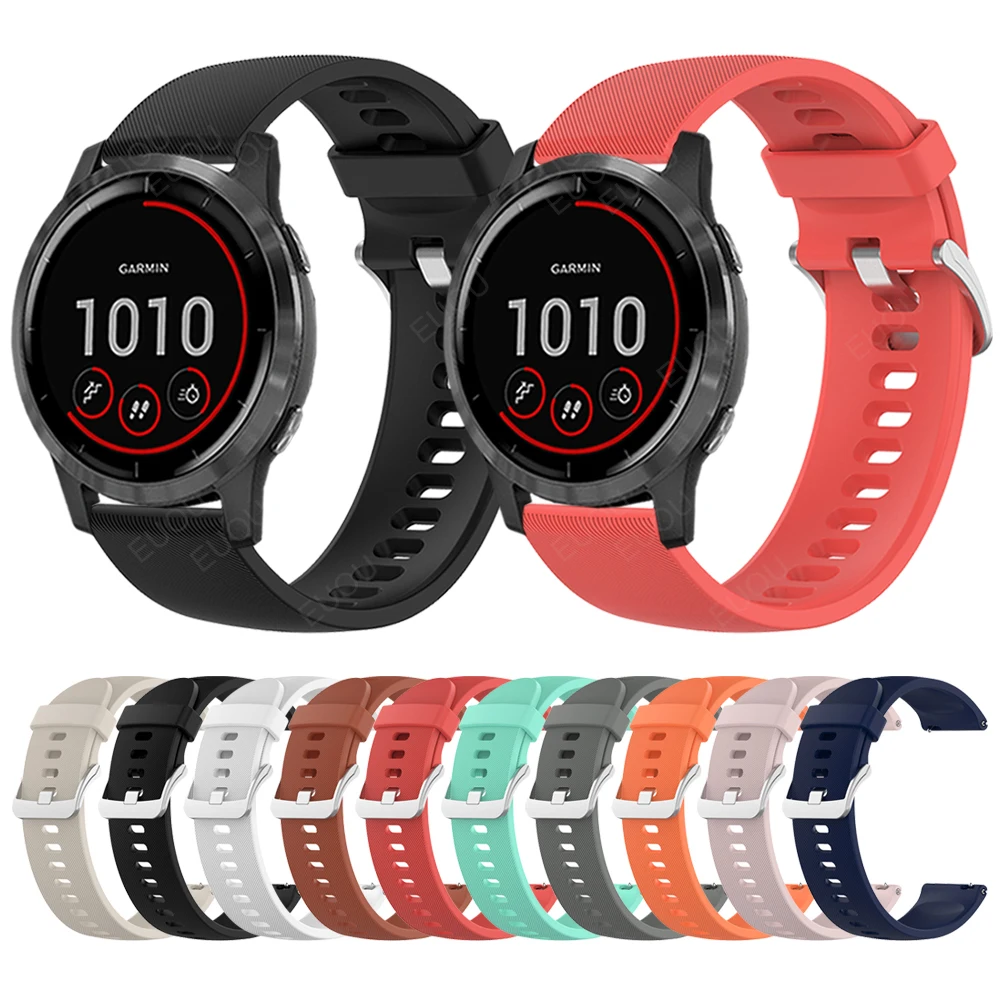 Easyfit pulseira de relógio, compatível com garmin vivoactive 4, pulseira de relógio de 45mm, pulseira de silicone para garmin lua 2