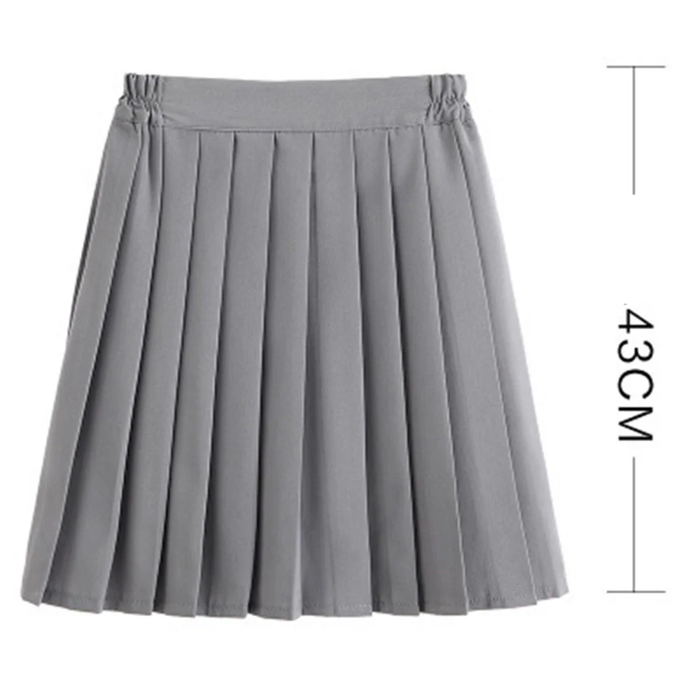 2021 Teenage Girl Pleated Skirts School Uniform Long Skirts 12 14 15 16 18 20 year Big Girl High School Students Clothing AA4475