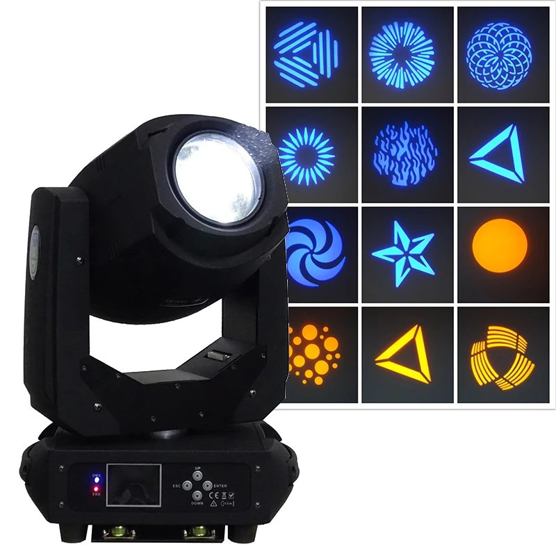 

DJ party lights DMX led spot beam moving head light 200w zoom gobo moving heads Professional disco show stage lighting projector