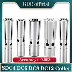 Độ Chính Xác 0.003 Cnc Chính Xác Collet DC4 DC6 DC8 DC12 Chuck Collet Kéo Lại Collet Độ Chính Xác Cao Collet Dc Collet