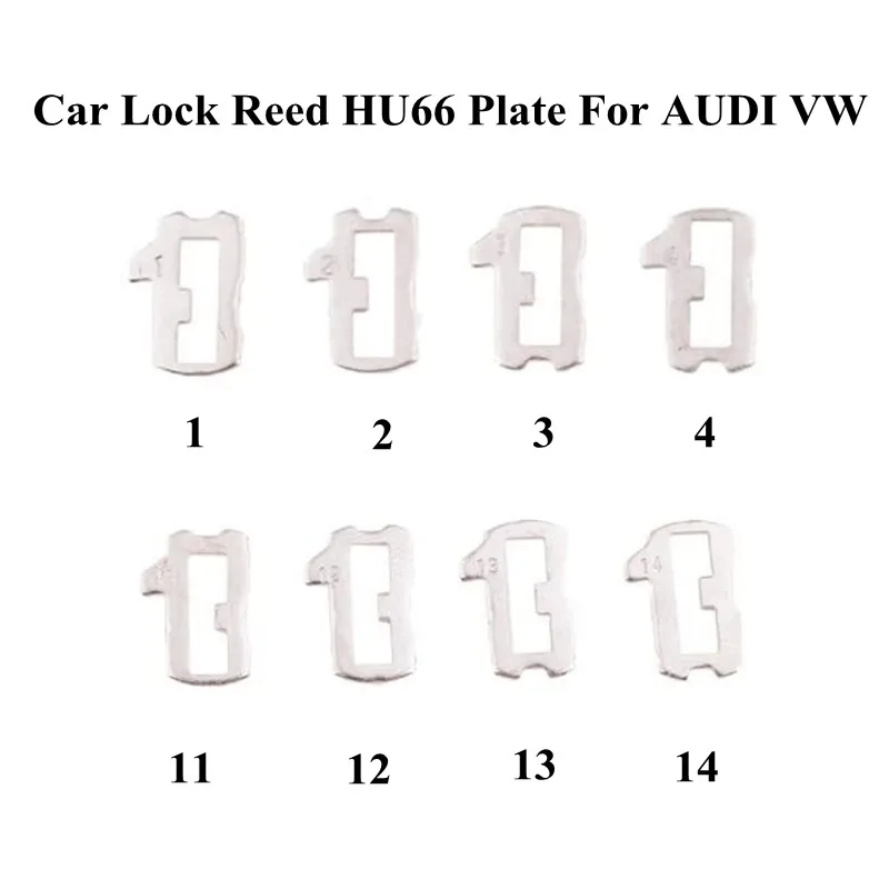 Car Lock Reed HU66 Plate For AUDI VW Volkswagen Plate NO 1.2.3.4,11.12.13.14 Each 25PCS For VW Lock Repair Kits