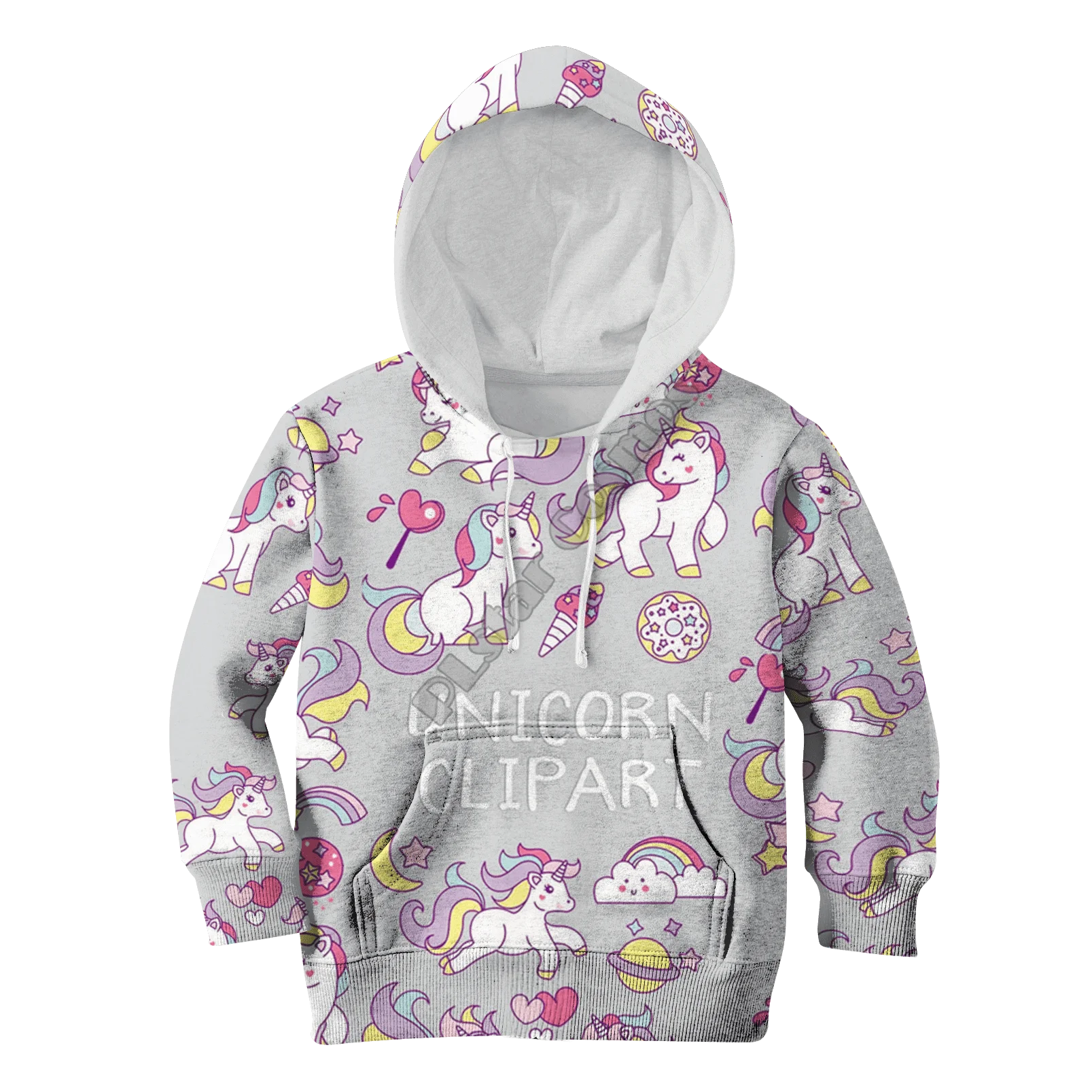 

Unicorn Clipart 3D Printed Hoodies Kids Pullover Funny Animal Sweatshirt Tracksuit Jacket T Shirts Boy For Girl