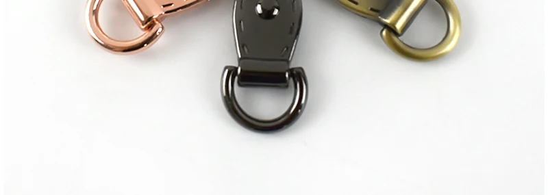 4/10Pcs Metal Side Clip Buckle Bag Chain Connector Hanger Hook Leaf D Ring Keyring Clasp Handbag Strap Decor Craft Accessories