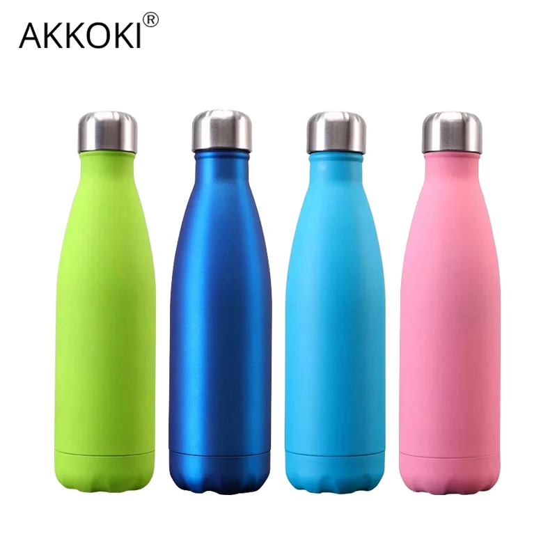 

Customized 500ml Thermos Bottle For Water Double-Wall Insulated Vacuum Flask Stainless Steel Cup Sports Drinkware Water Bottles