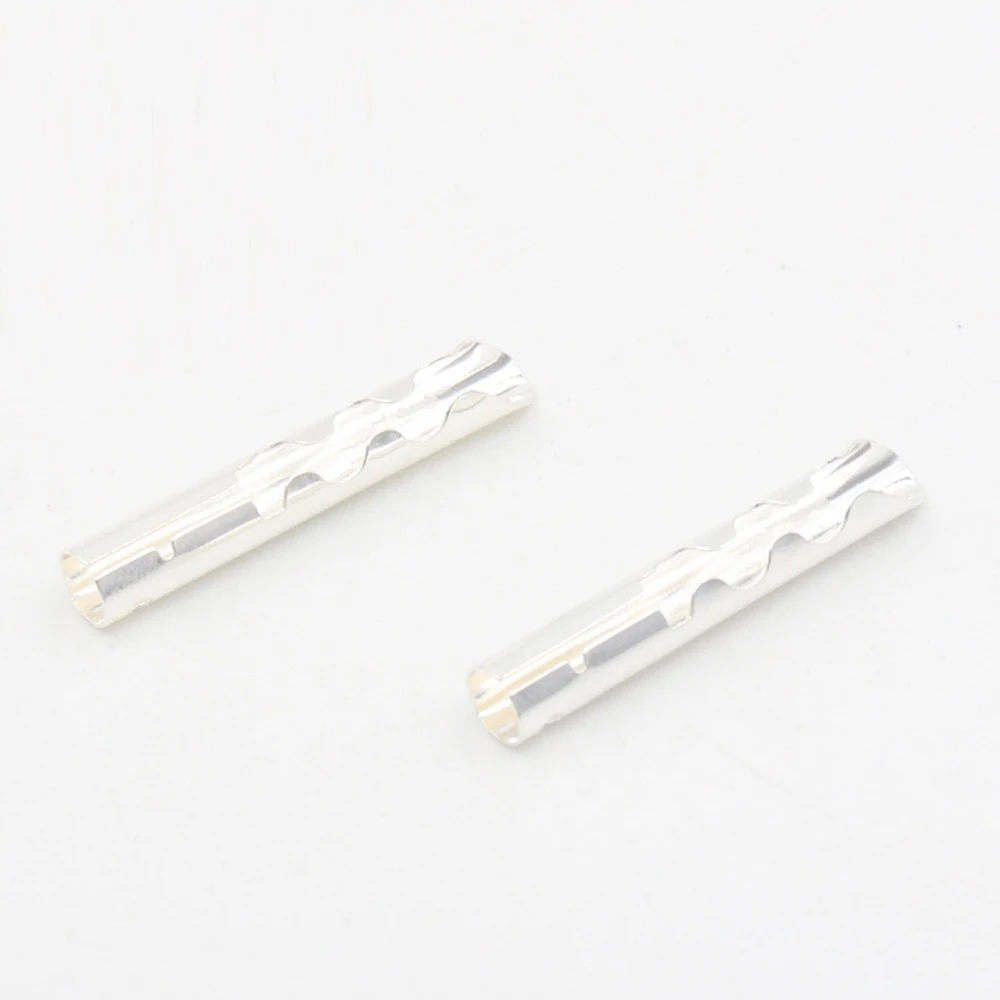 BA1430 HI End Audio 12 Stück Bronze Kupfer versilbert BFA 4 mm Z-Typ Bananenstecker Lautsprecherkabelstecker – Detail 1