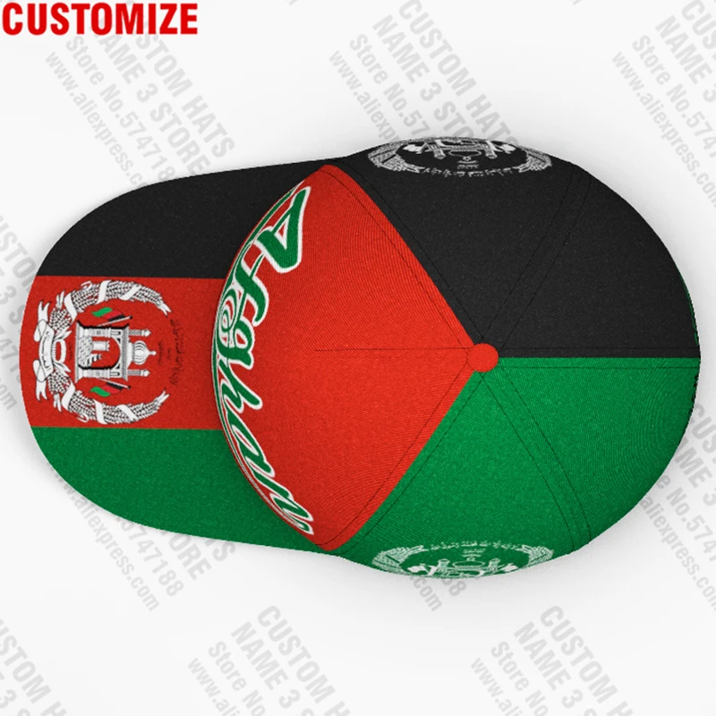 Afghan Baseball Caps Free Custom Name Travel AFG Slam Afghanistan Arab Hat Persian Pashto Islamic Logo Text Img Flag Af Headgear