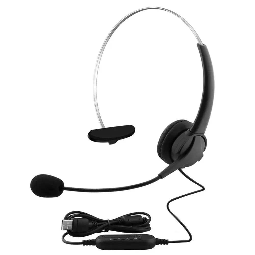 E1 Telephone Headset Call Center Operator USB Corded Offical Headphone With Micro for Computer Laptop PC Gaming business headset