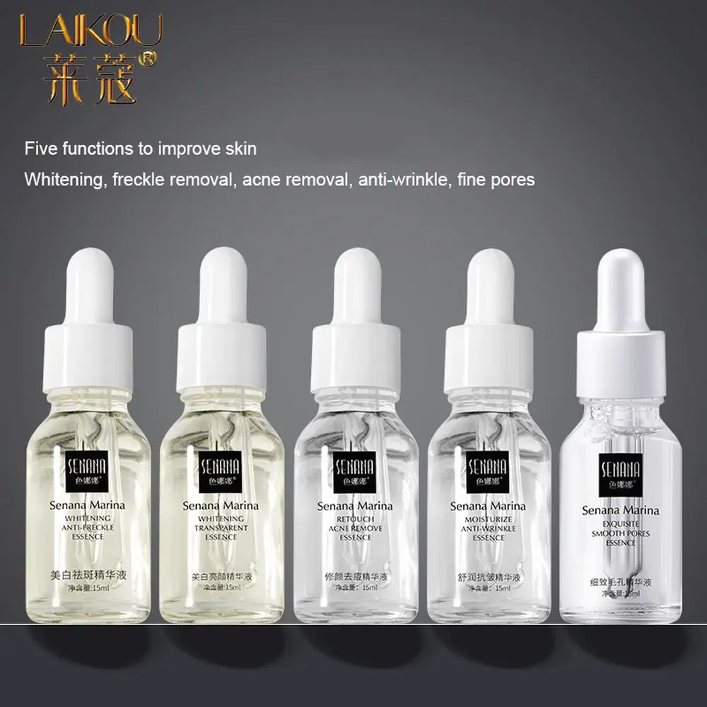 LAIKOU Nicotinamide Face Serum Whitening Essence Collagen Anti-Wrinkle Centella Anti-Ance Shrink Pores Brightening Face Serum