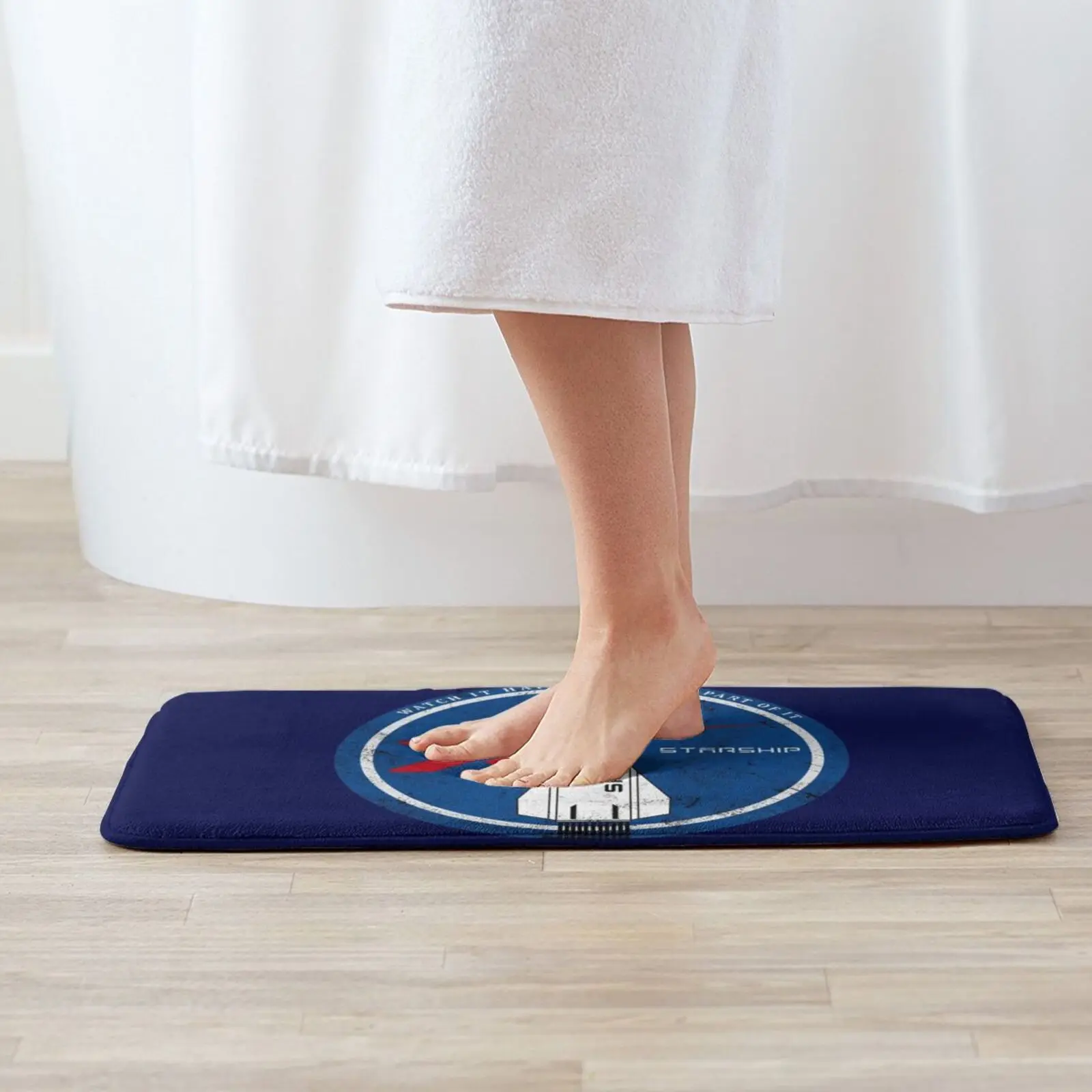 المركبة الفضائية: شاهد الأمر أو أن تكون جزءًا من ذلك، وسادة سجادة ناعمة غير قابلة للانزلاق Spacex Heavy Rocket Musk Vintage #2