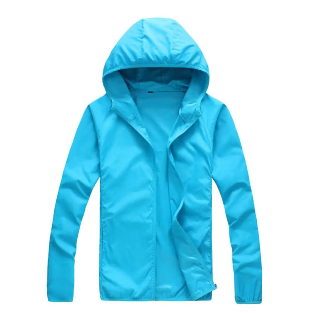 Women Men Jackets Summer UV Long Sleeve Windproof Sun Hooded Coat Fishing Jacket Windbreaker