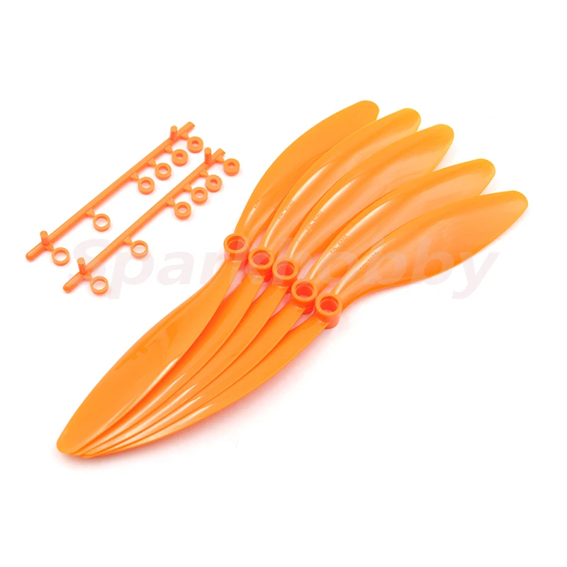 EP-8043 de hélice GWS Original, paleta eléctrica lenta de 5mm/6mm (con anillo de paleta) para Avión RC adecuado, 8060, 9047, 1047, 5 unidades por