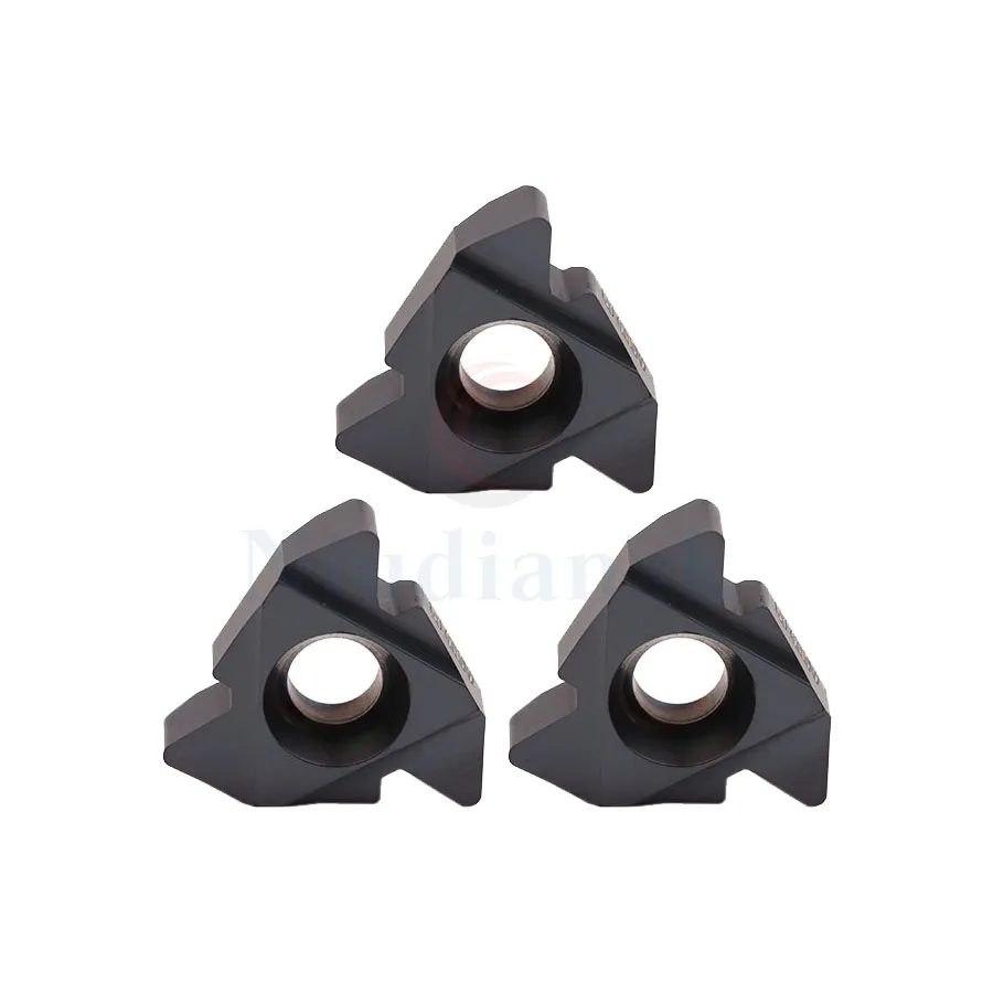 10Pcs 22ER N55 22ER N60 NK9030 Thread Turning Tool 22IR N55 NK9030 22IR N60 NK9030 Carbide Insert CNC Lathe Tool Threading Blade