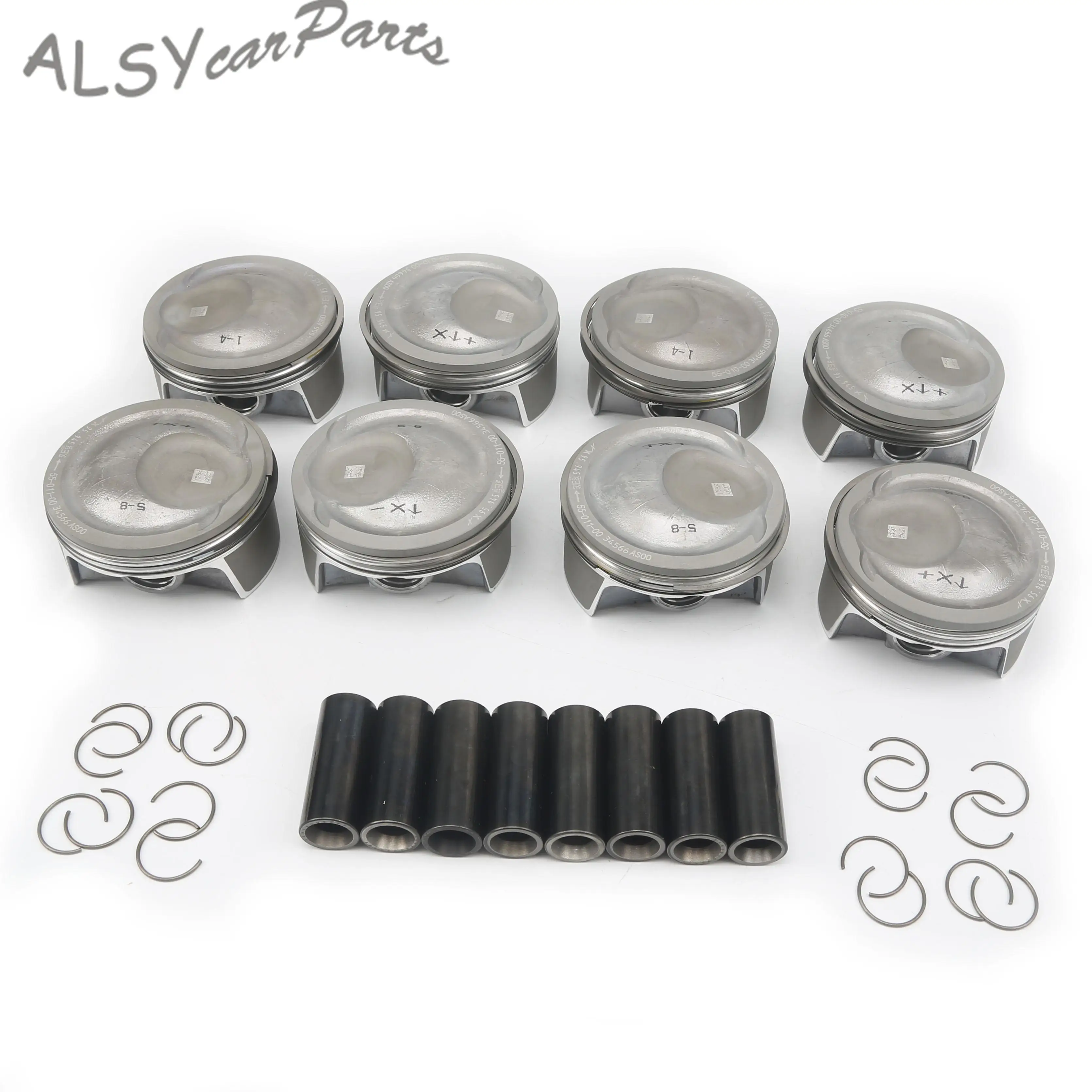 

23MM STD Size Pistons & Piston Rings Kit 948 103 931 16 948 103 045 67 For Porsche Cayenne 92A 9PA Panamera 970 Turbo 4.8T V8