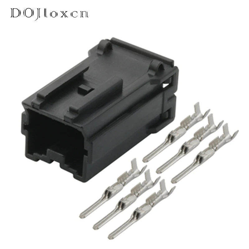 1/5/10/20/50 Sets 6 Pin 2.2 MM Auto Electric Male Female Wiring Plug Balck Unsealed Connector MG620401/MG610398 7122-8365