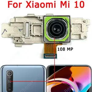 Bilashmart Rear Back Camera Xiaomi Mi 10 5G Mi10 Main Backside View Big Camera Module Flex Replacement Repair Spare Parts