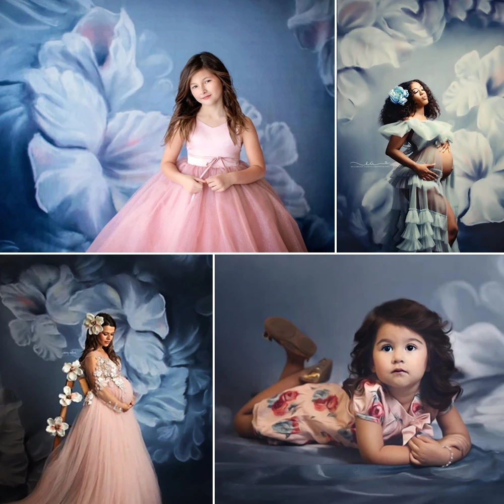 خلفية مزهّرة للأطفال ديكور للحوامل وتصوير الكبار خلفية فنية على شكل كعكة تحطيم صورة دعائم أعياد الميلاد للتصوير الفوتوغرافي للأطفال